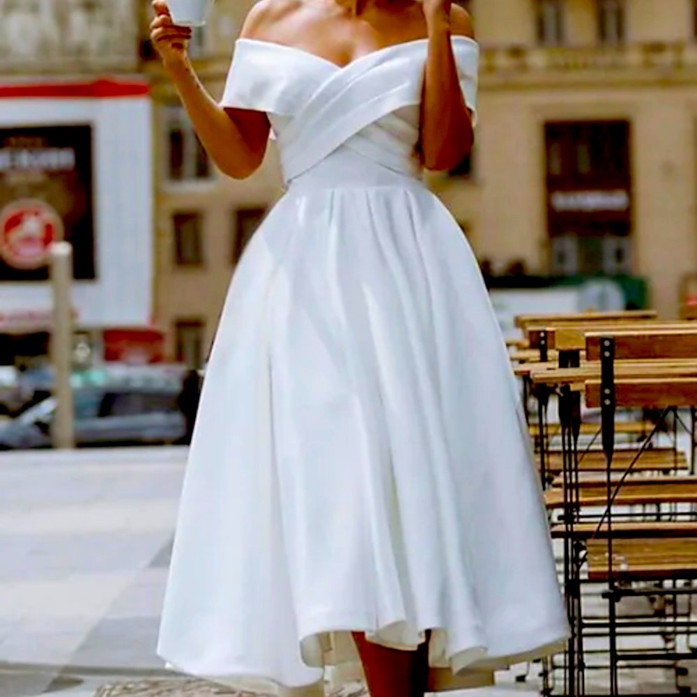 Vintage Style Wedding Dress with Matching Shoes